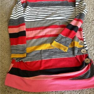 Colorful Striped Women's Tunic